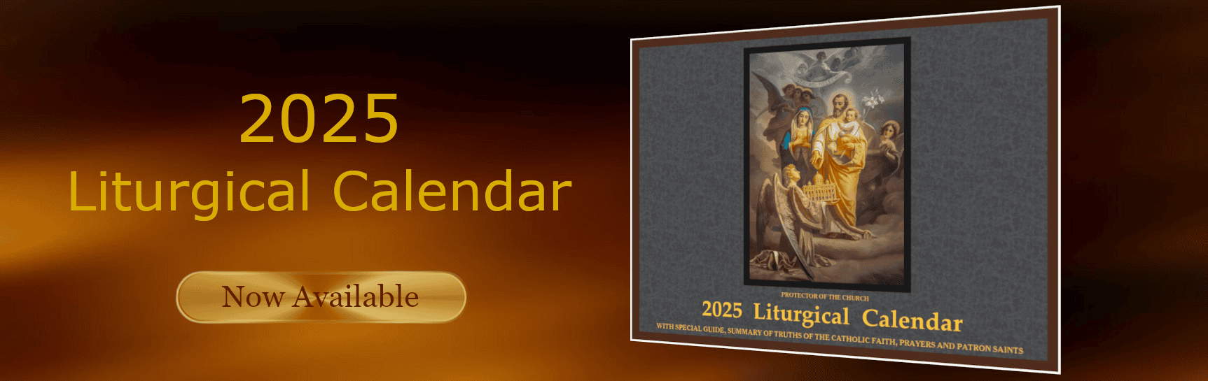 2025 Calendar Slider Panel